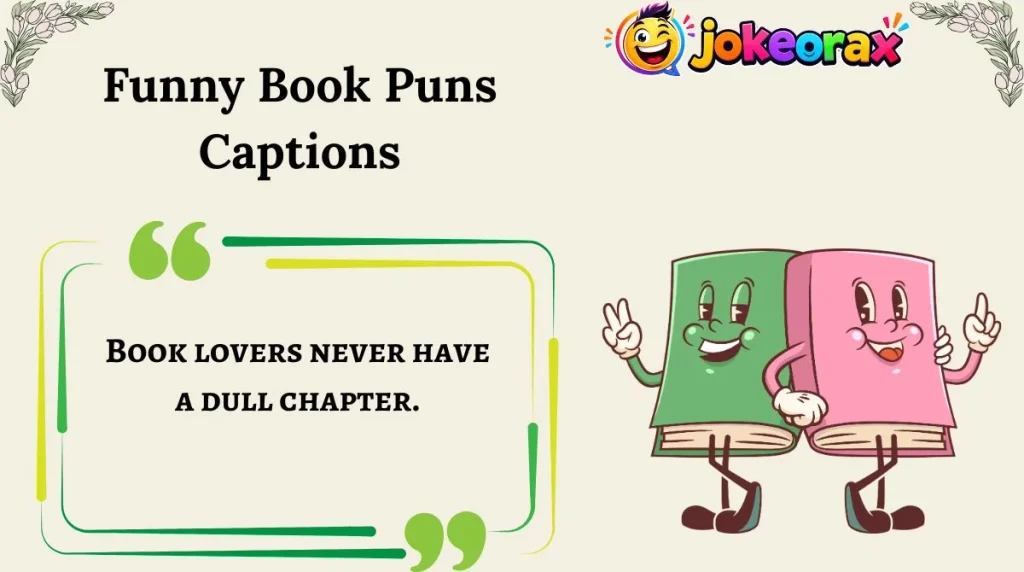 Funny Book Puns Captions