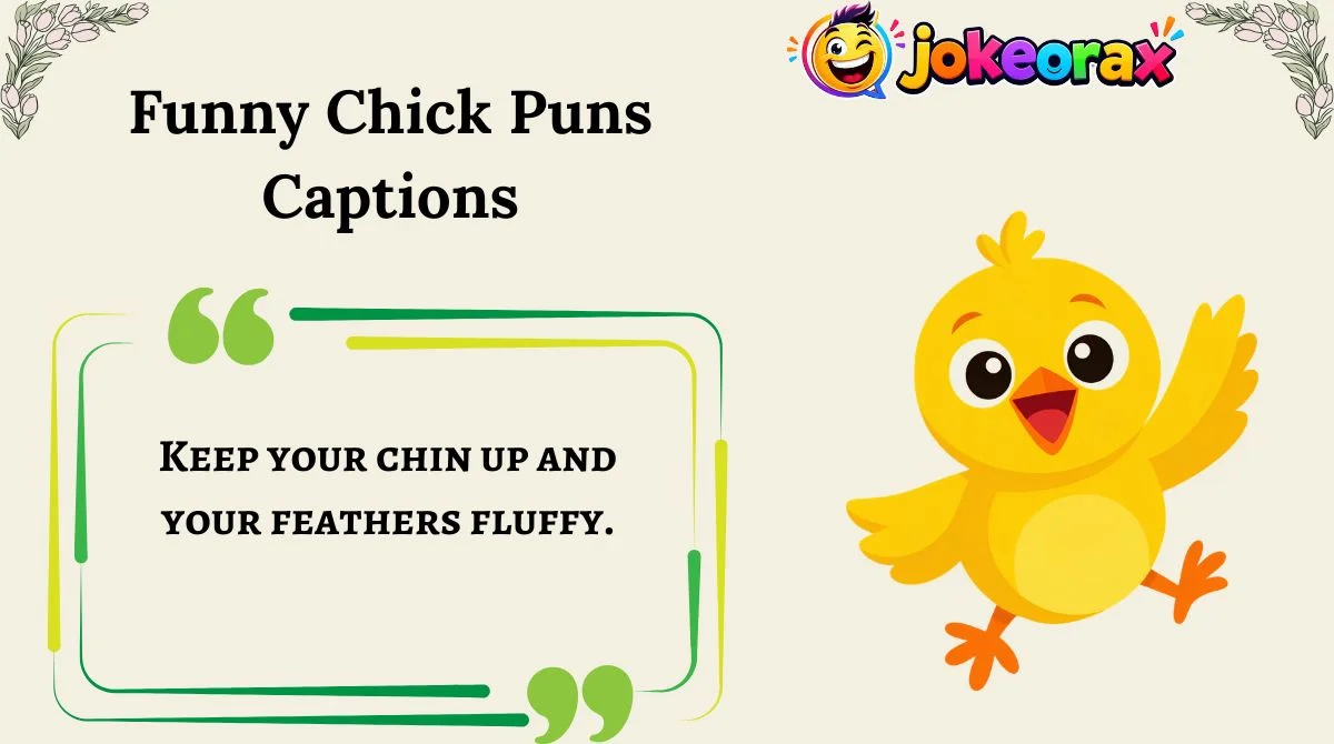 Funny Chick Puns Captions