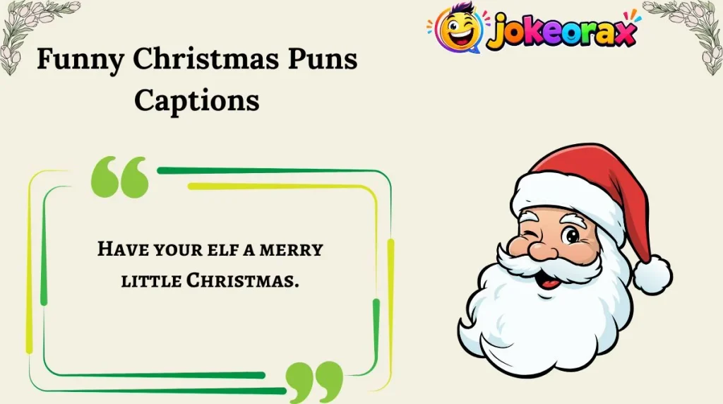 Funny Christmas Puns Captions