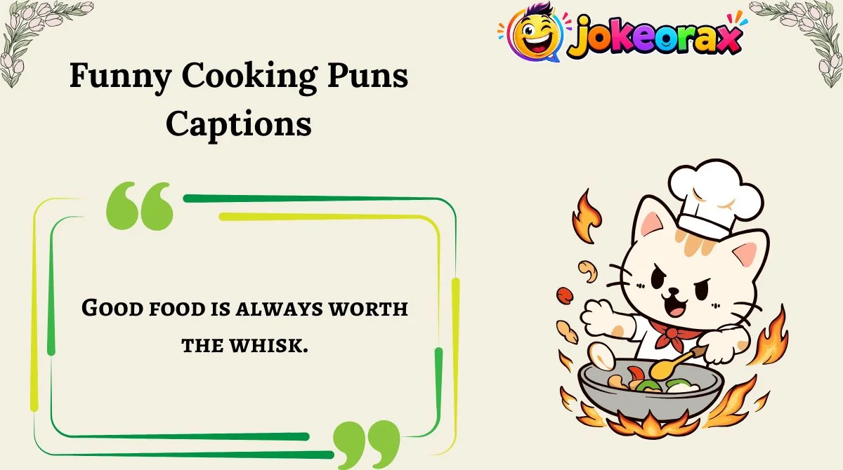Funny Cooking Puns Captions