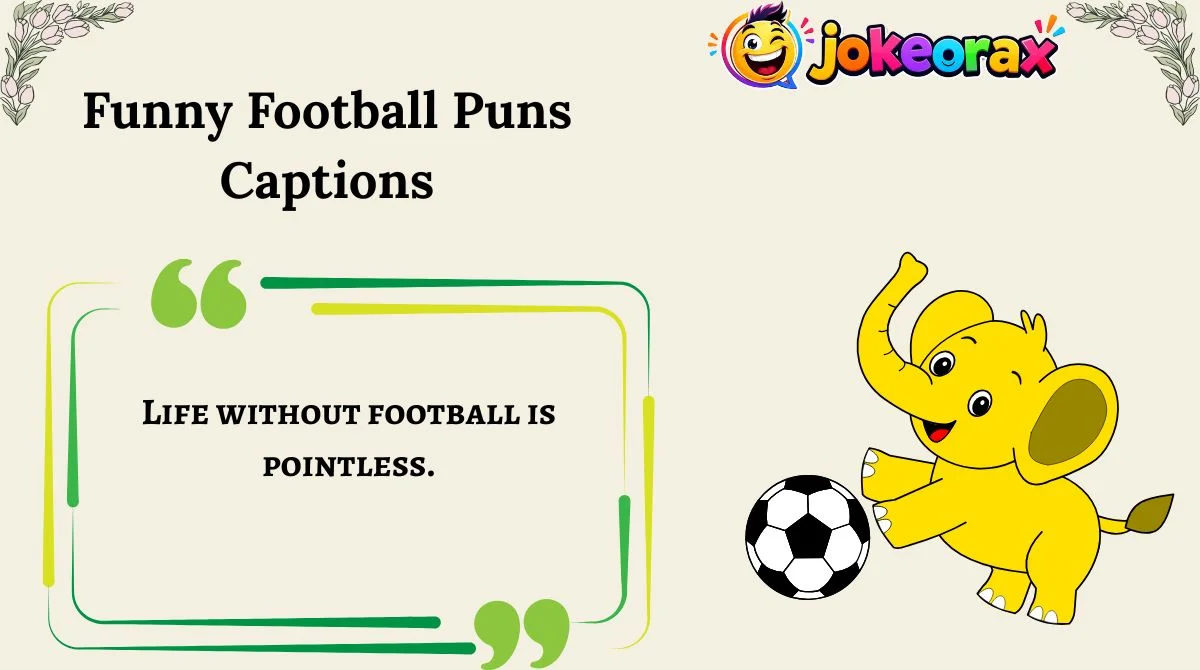 Funny Football Puns Captions