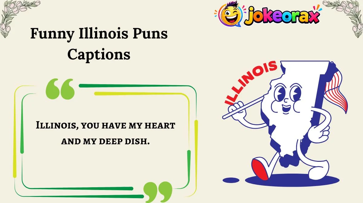 Funny Illinois Puns Captions