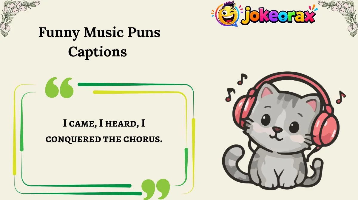 Funny Music Puns Captions