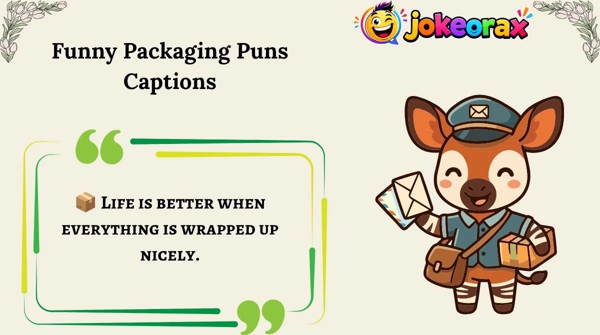 Funny Packaging Puns Captions