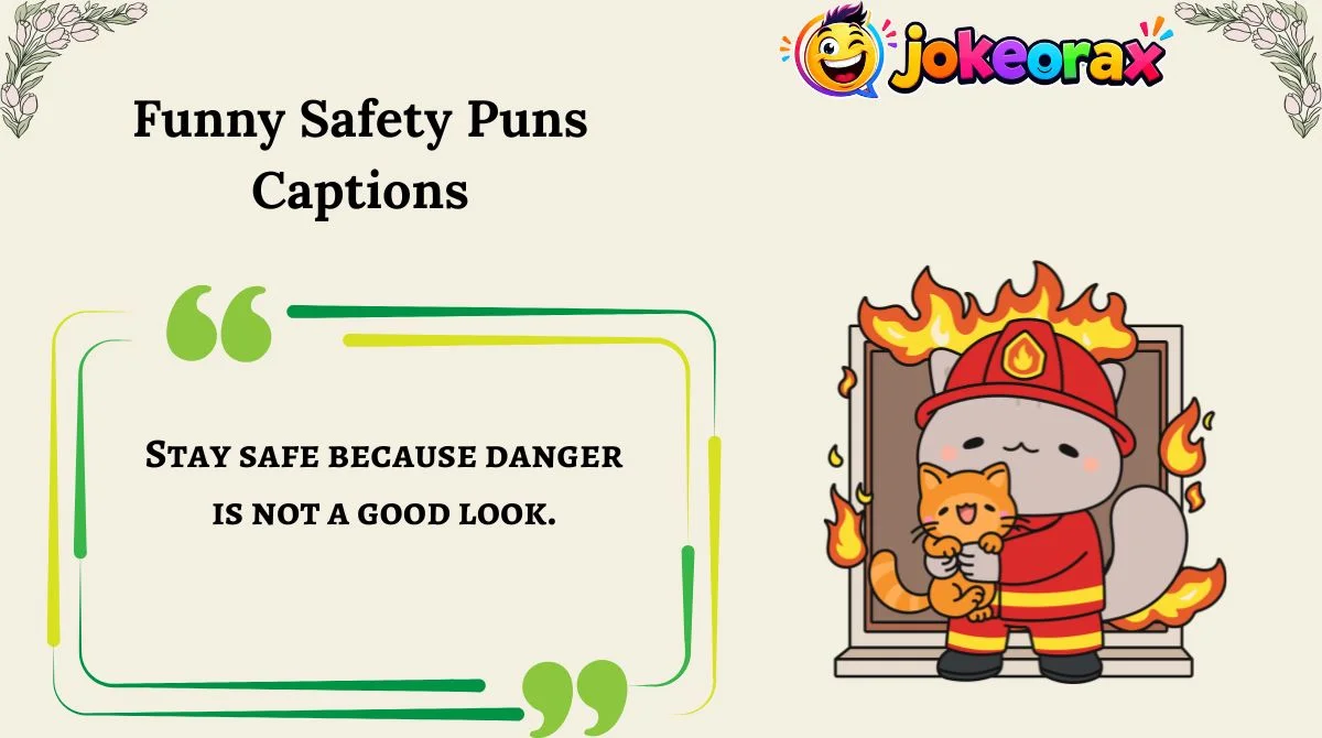 Funny Safety Puns Captions