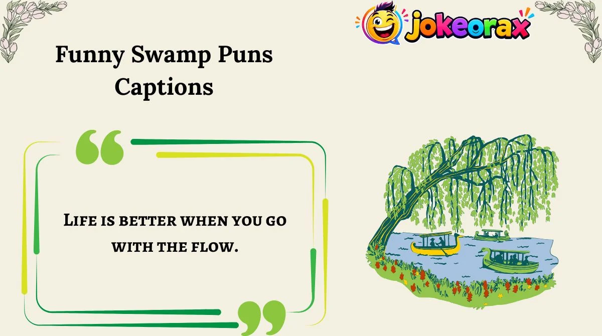 Funny Swamp Puns Captions
