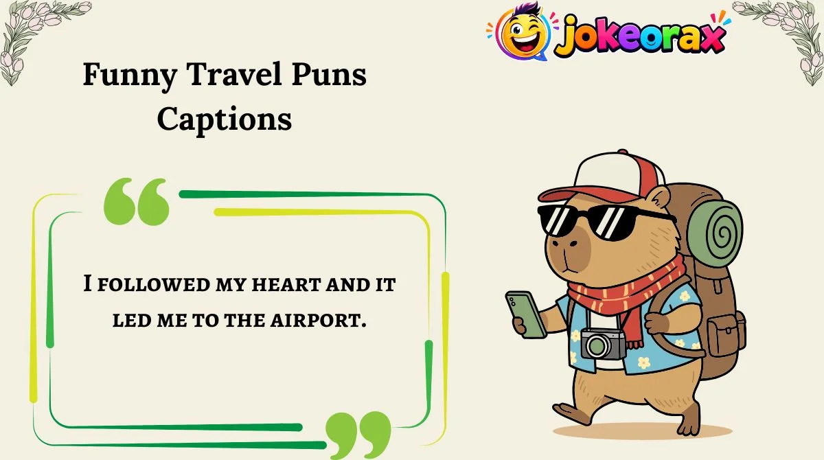 Funny Travel Puns Captions