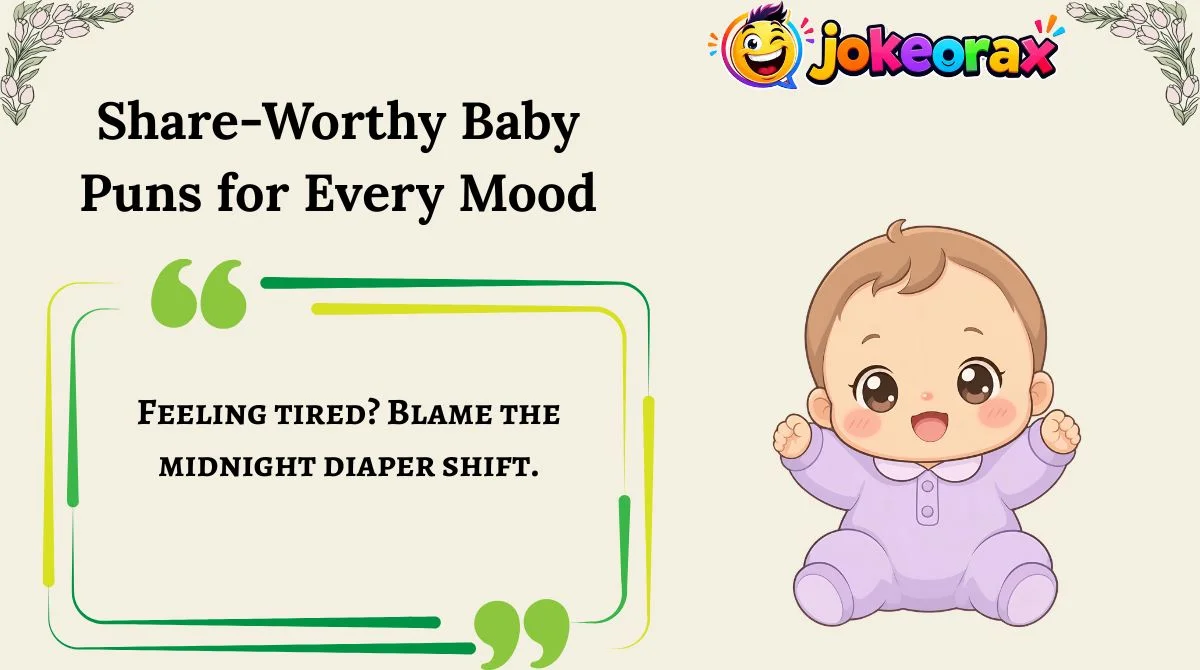 Share-Worthy Baby Puns for Every Mood