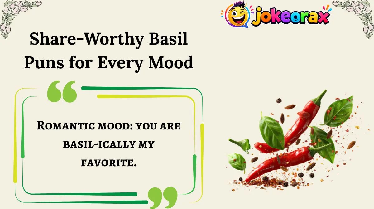 Share-Worthy Basil Puns for Every Mood