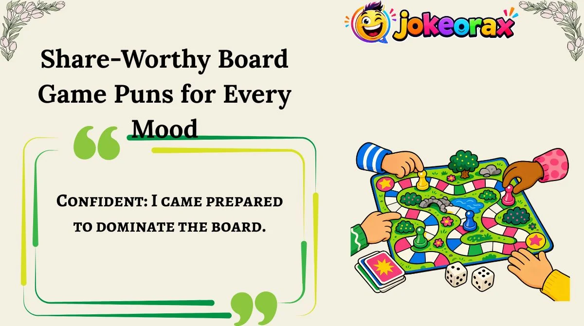 Share-Worthy Board Game Puns for Every Mood