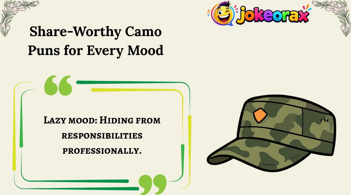 Share-Worthy Camo Puns for Every Mood