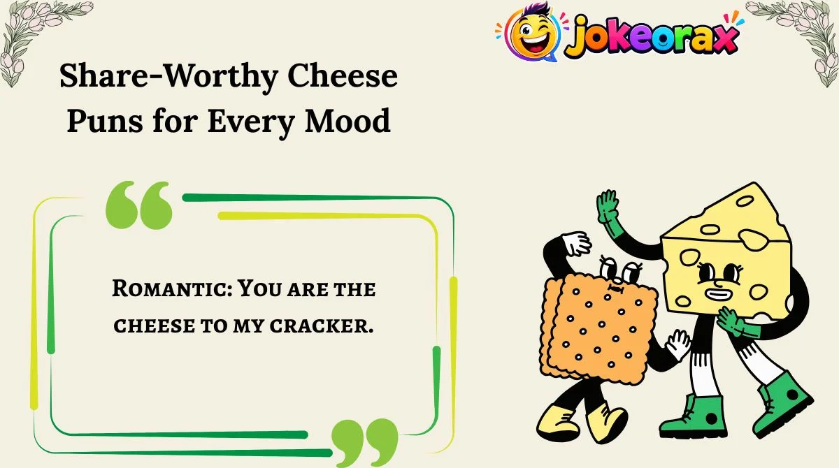 Share-Worthy Cheese Puns for Every Mood