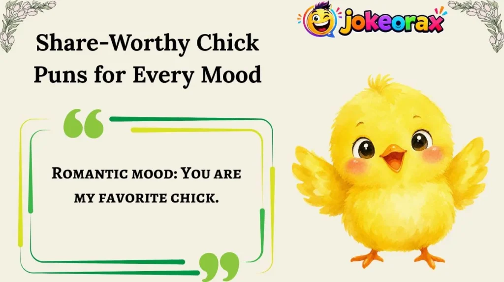Share-Worthy Chick Puns for Every Mood
