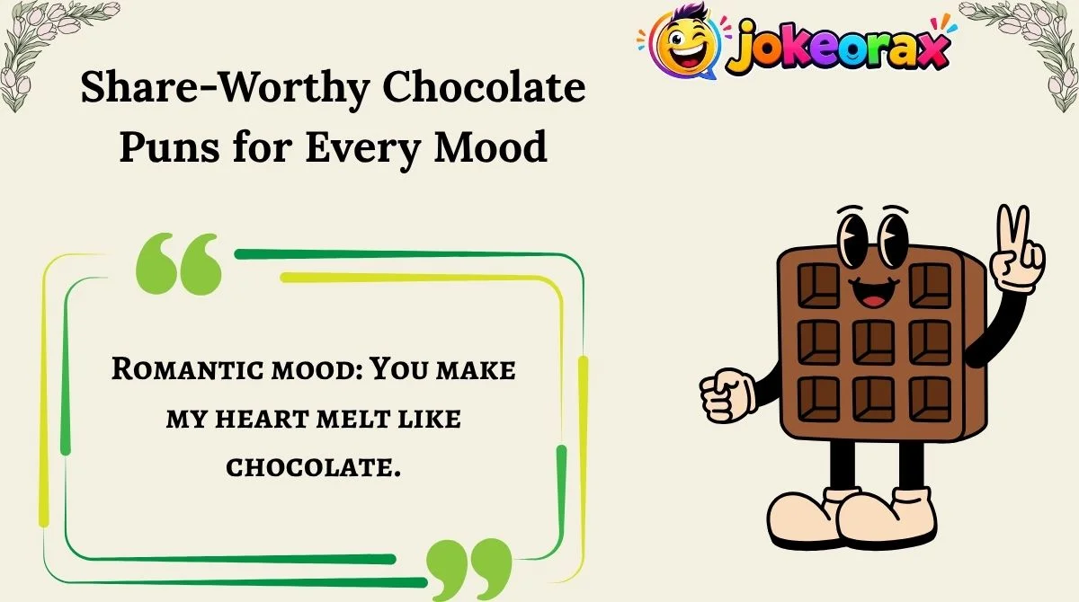 Share-Worthy Chocolate Puns for Every Mood