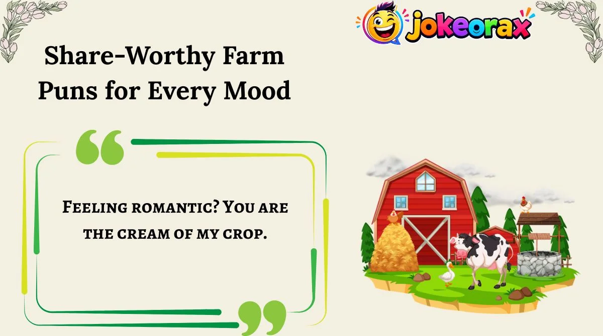 Share-Worthy Farm Puns for Every Mood