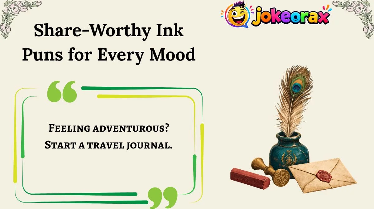 Share-Worthy Ink Puns for Every Mood