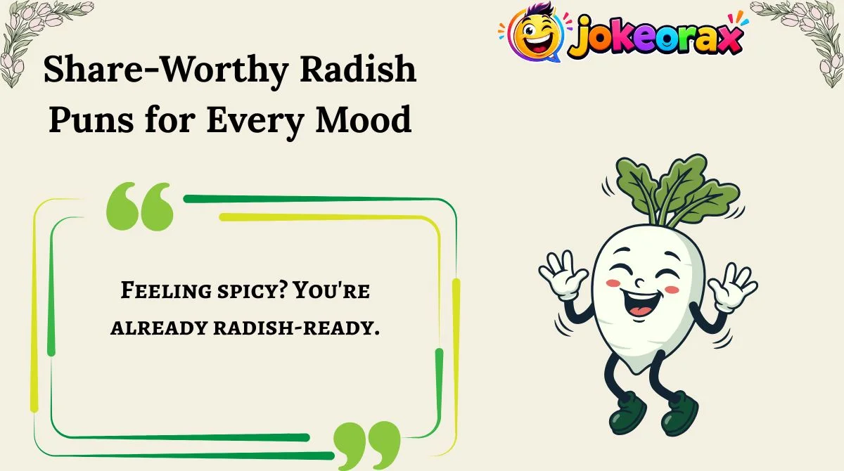 Share-Worthy Radish Puns for Every Mood