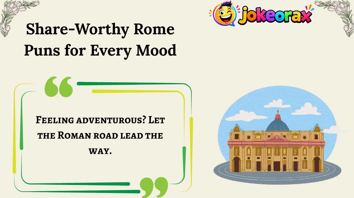 Share-Worthy Rome Puns for Every Mood