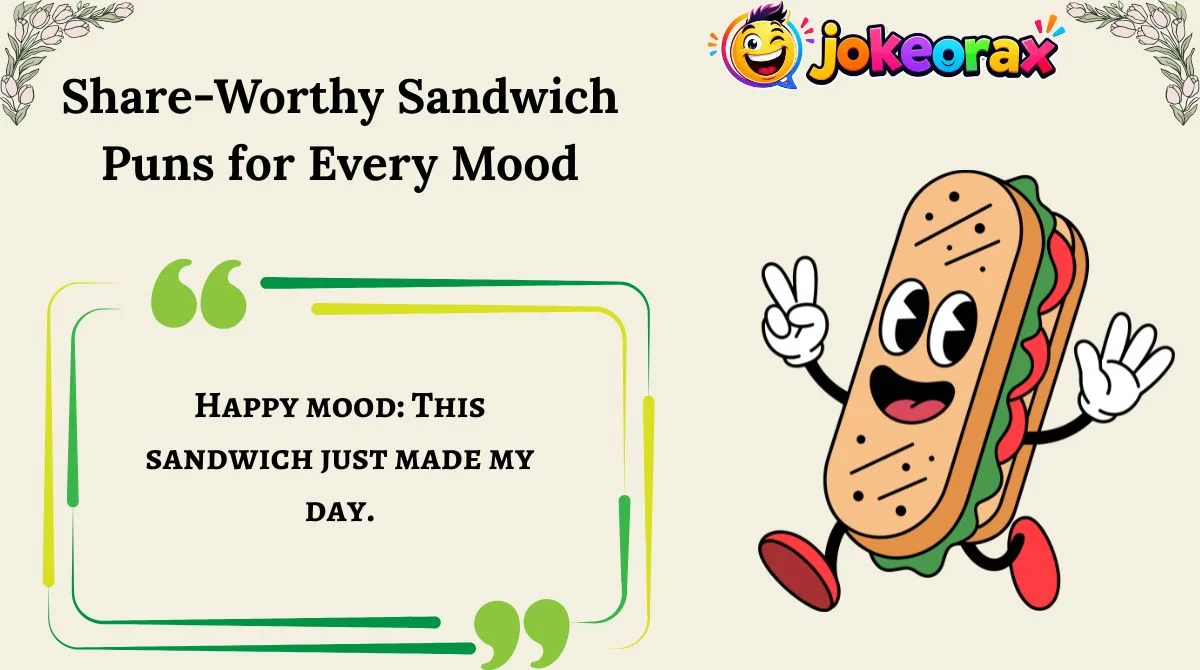 Share-Worthy Sandwich Puns for Every Mood