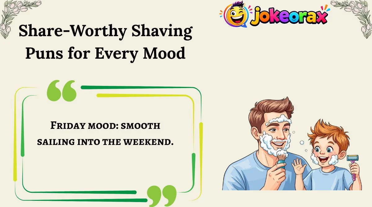 Share-Worthy Shaving Puns for Every Mood