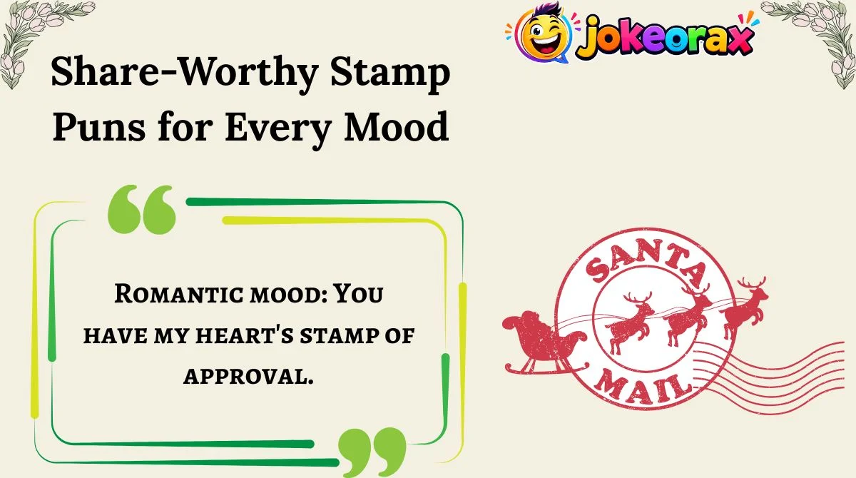 Share-Worthy Stamp Puns for Every Mood