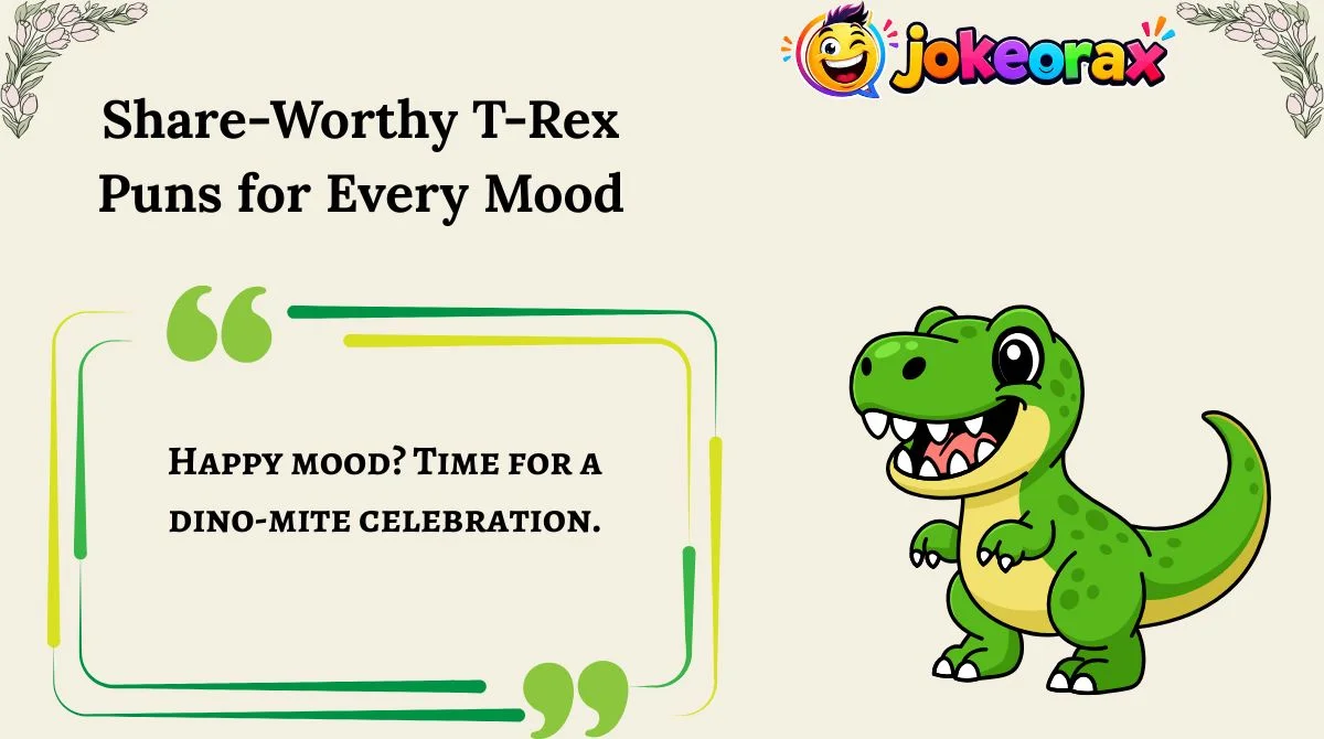 Share-Worthy T-Rex Puns for Every Mood
