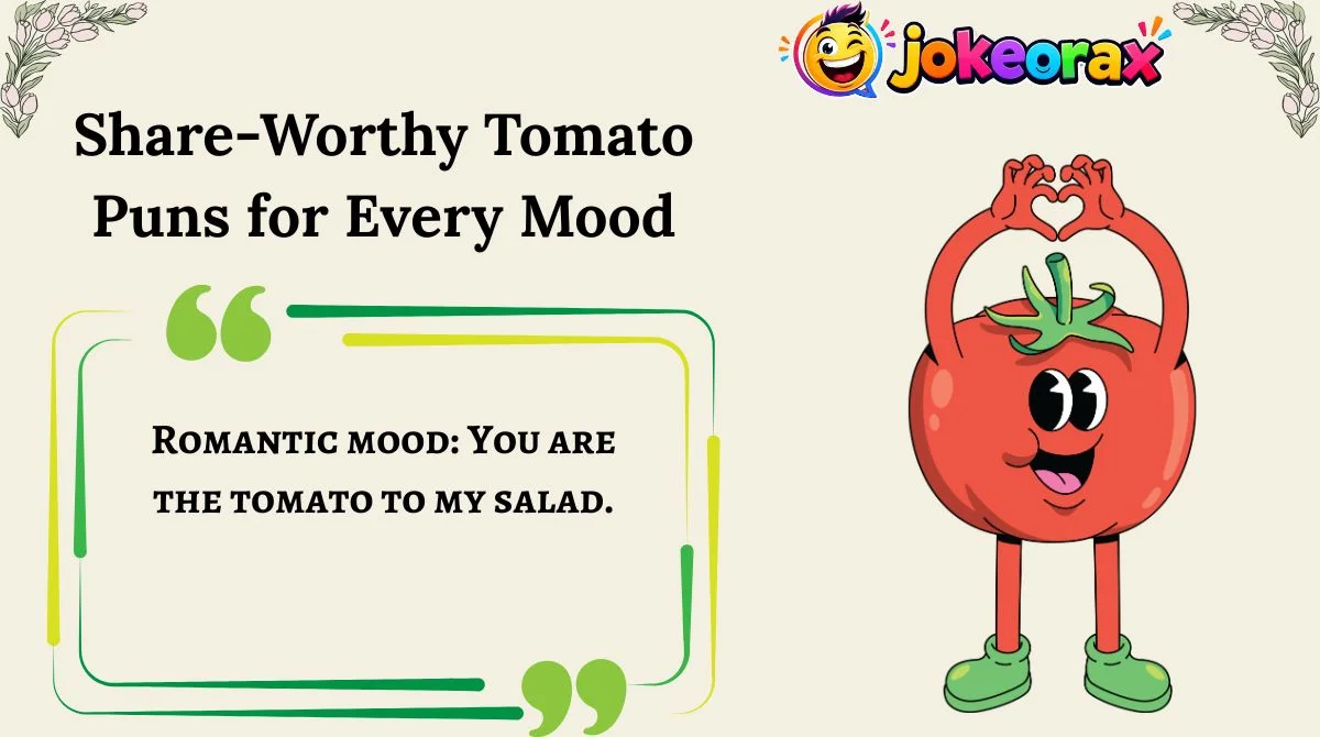 Share-Worthy Tomato Puns for Every Mood