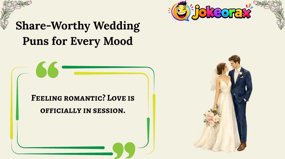 Share-Worthy Wedding Puns for Every Mood