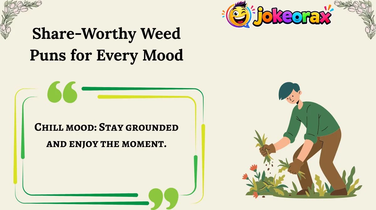 Share-Worthy Weed Puns for Every Mood