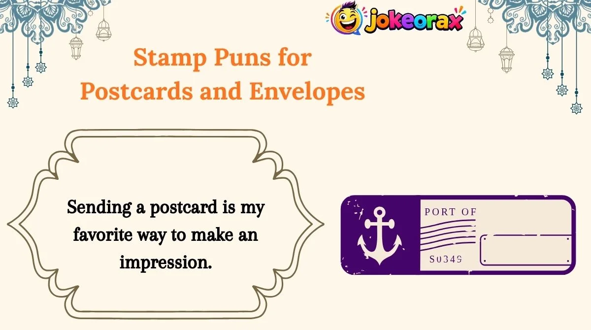 Stamp Puns for Postcards and Envelopes