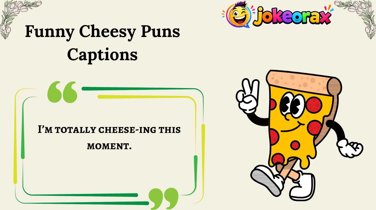 Funny Cheesy Puns Captions