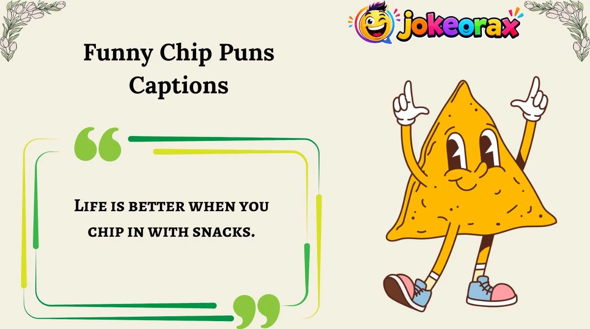 Funny Chip Puns Captions