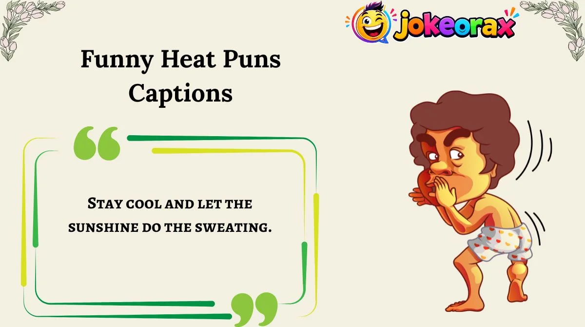 Funny Heat Puns Captions