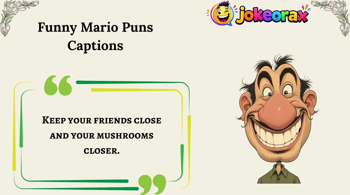 Funny Mario Puns Captions