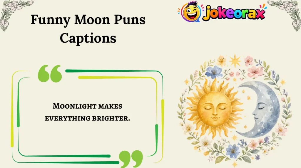 Funny Moon Puns Captions
