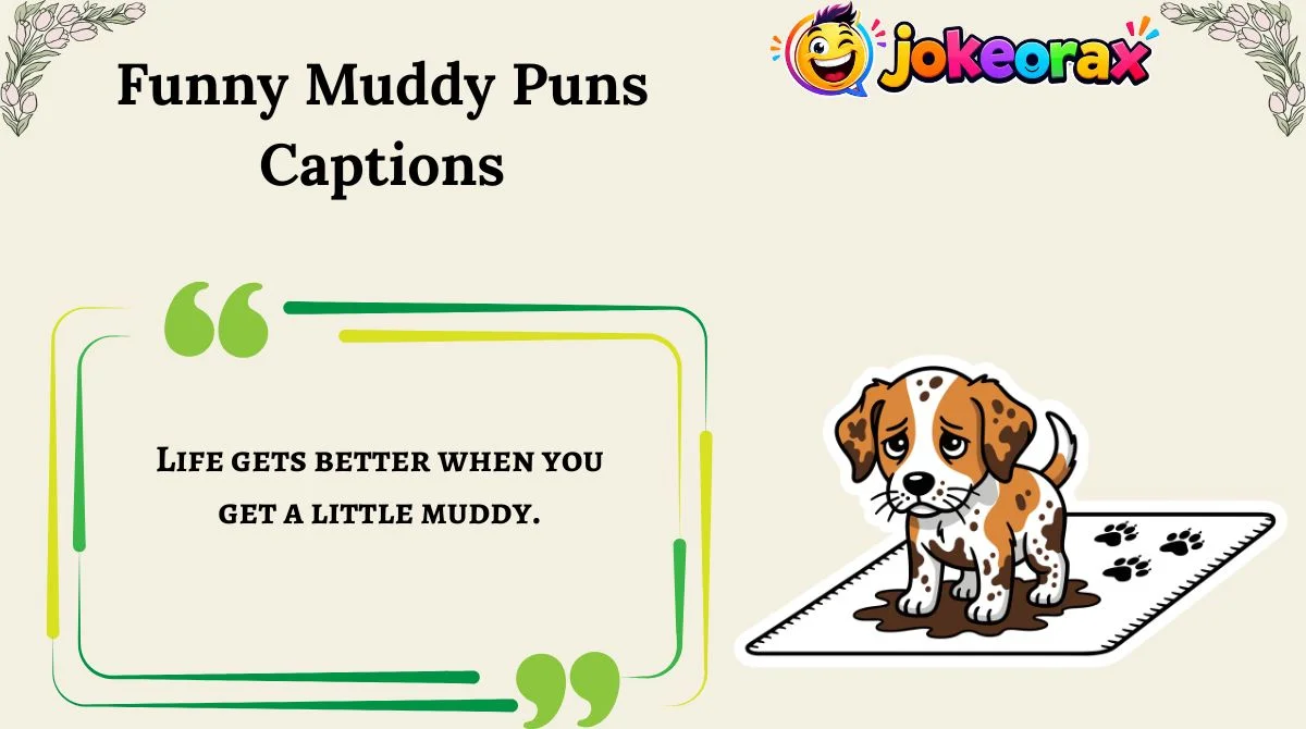 Funny Muddy Puns Captions