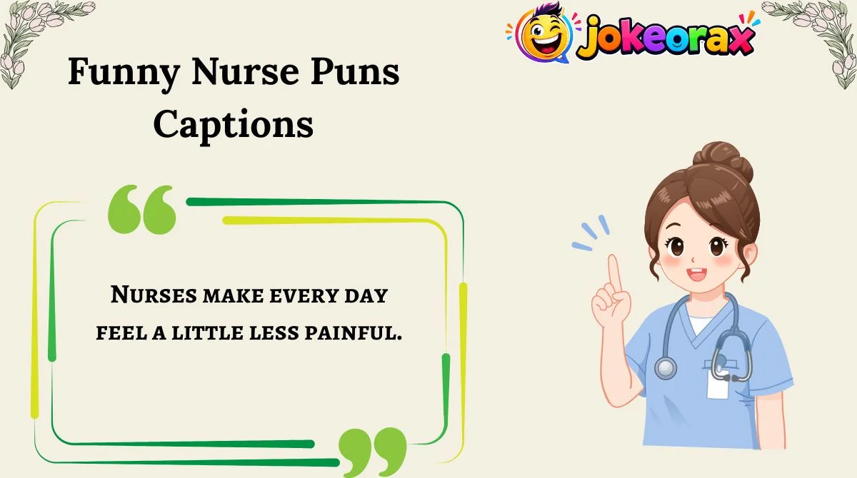 Funny Nurse Puns Captions