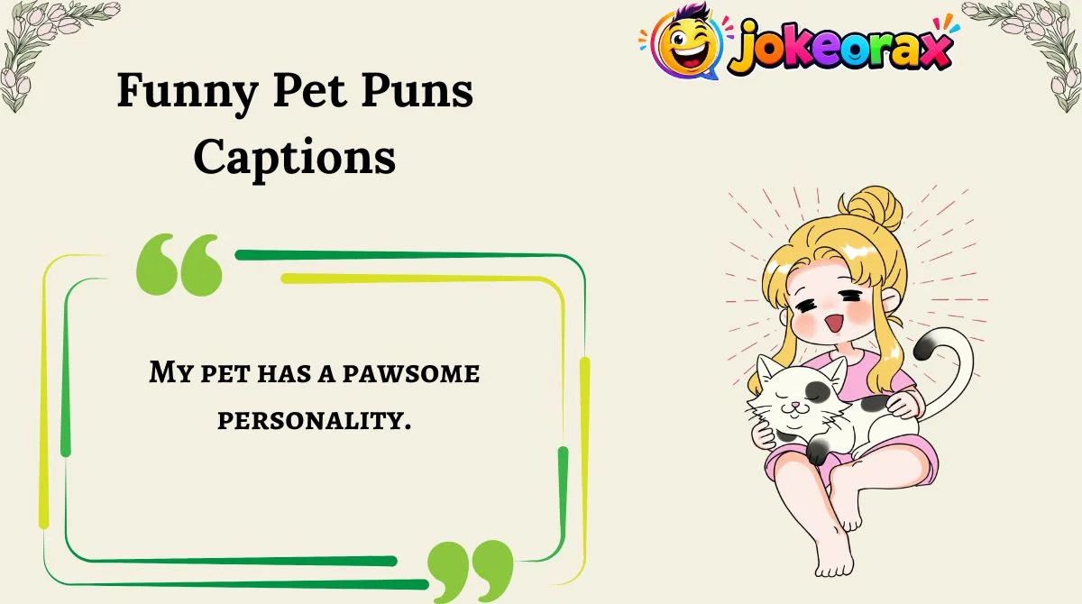 Funny Pet Puns Captions