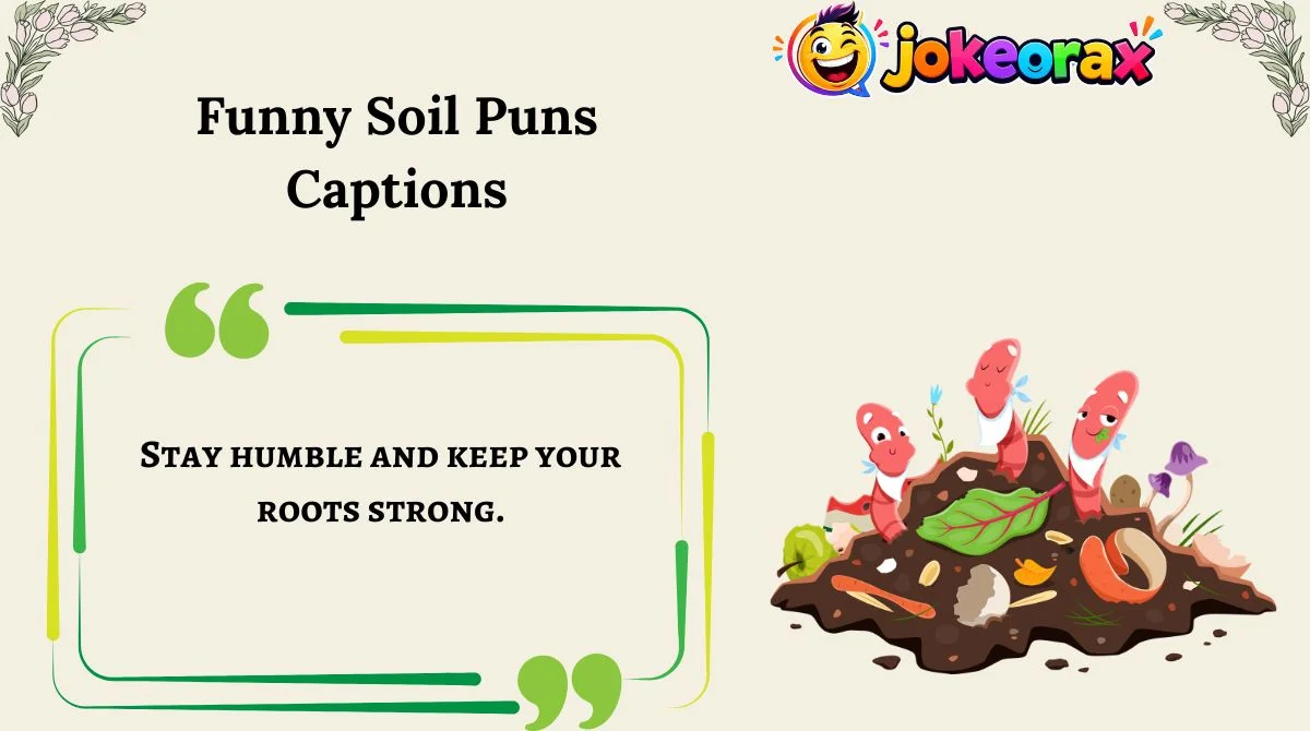 Funny Soil Puns CaptionsFunny Soil Puns Captions