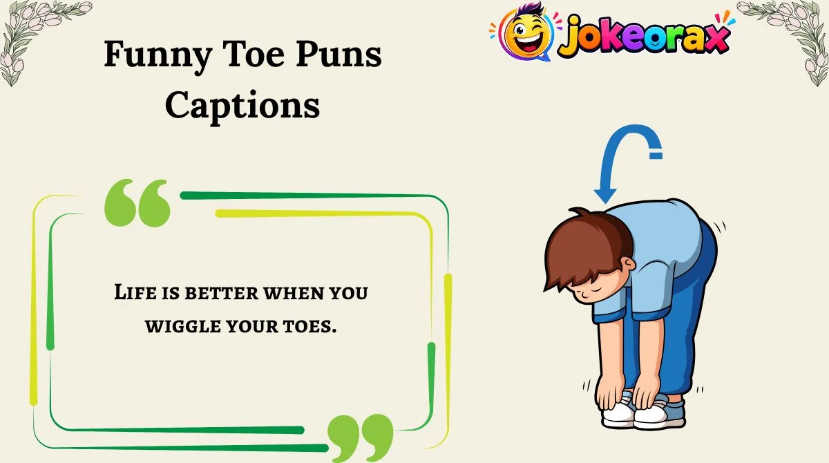 Funny Toe Puns Captions