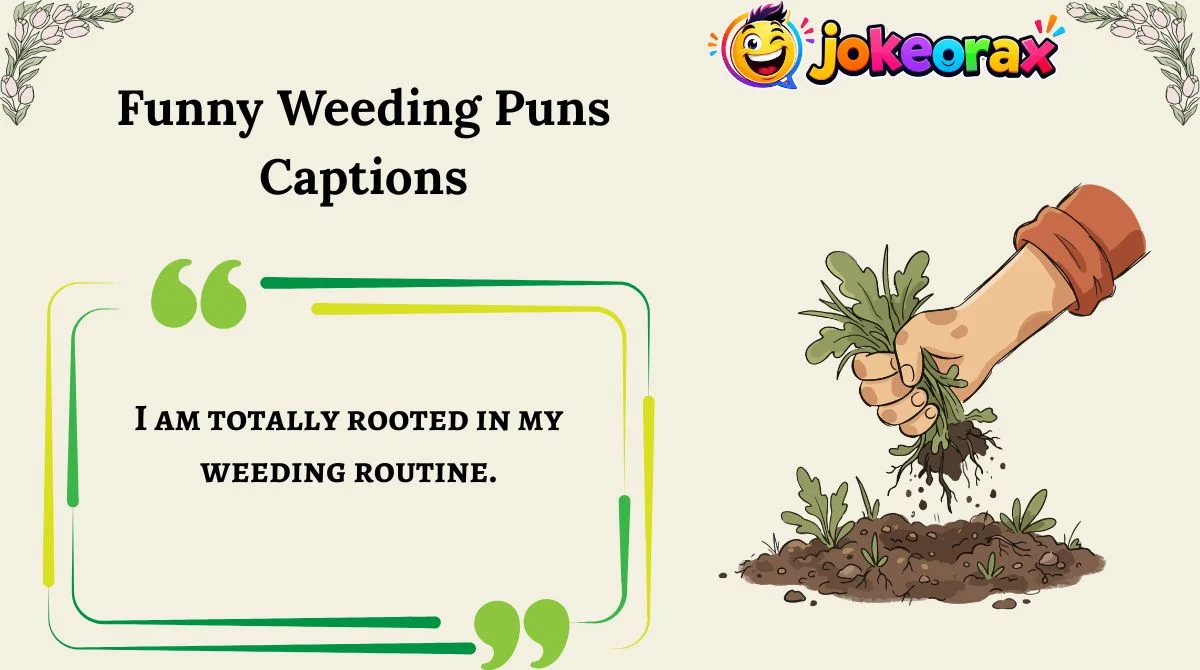 Funny Weeding Puns Captions