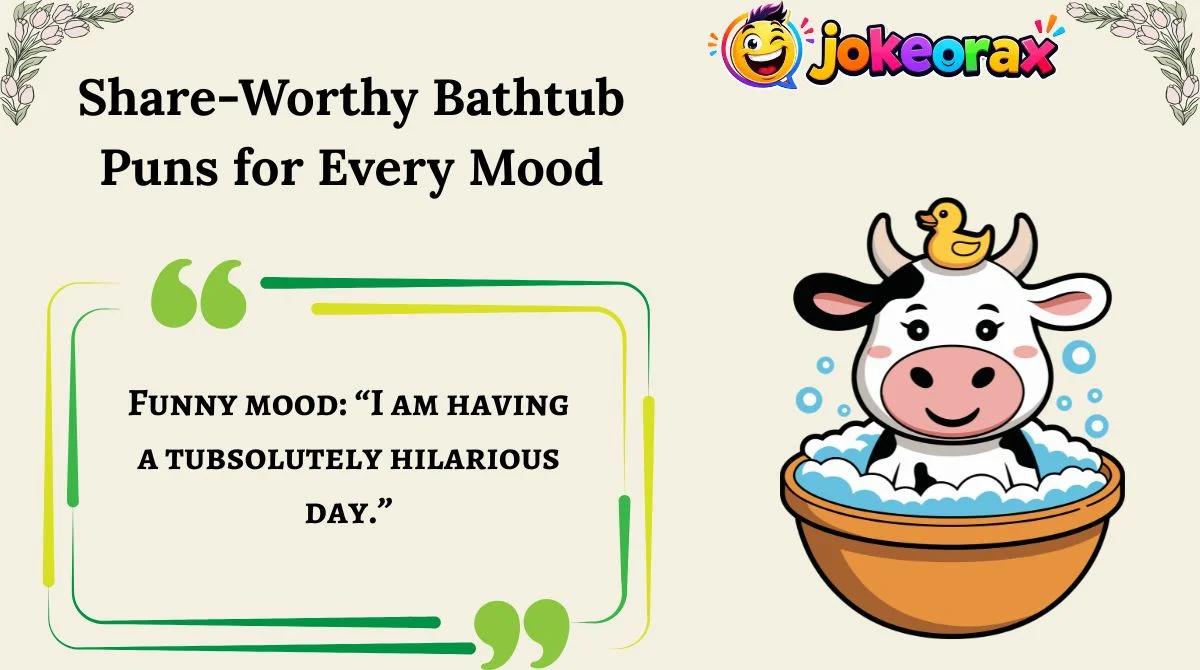 Share-Worthy Bathtub Puns for Every Mood