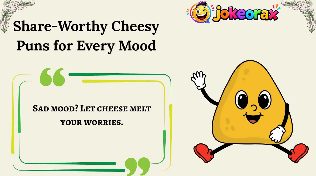 Share-Worthy Cheesy Puns for Every Mood