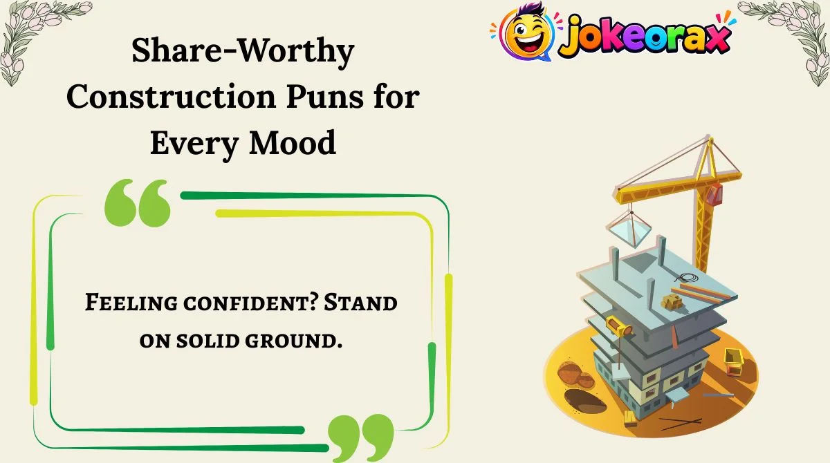 Share-Worthy Construction Puns for Every Mood