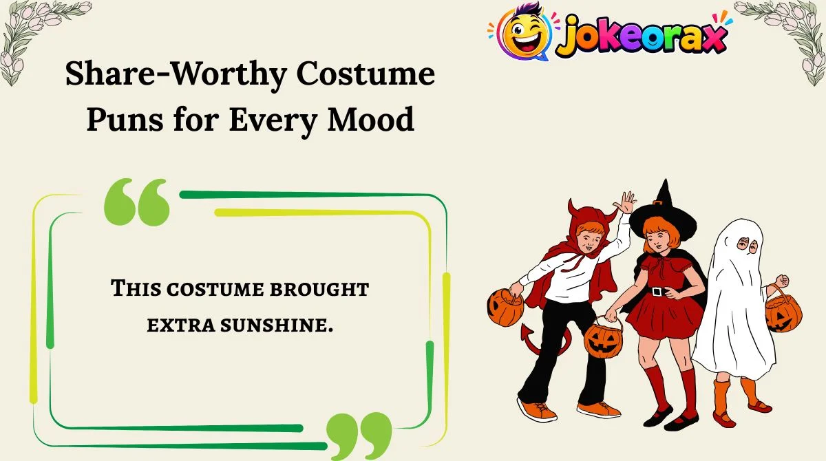 Share-Worthy Costume Puns for Every Mood