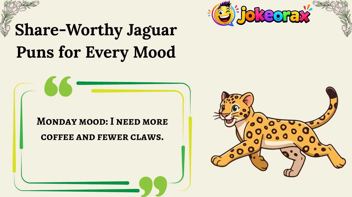 Share-Worthy Jaguar Puns for Every Mood