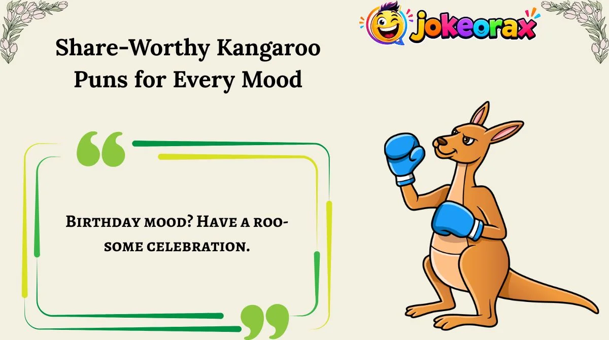 Share-Worthy Kangaroo Puns for Every Mood