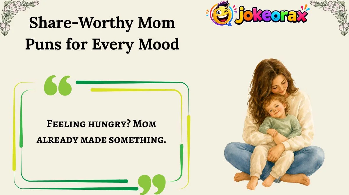 Share-Worthy Mom Puns for Every Mood