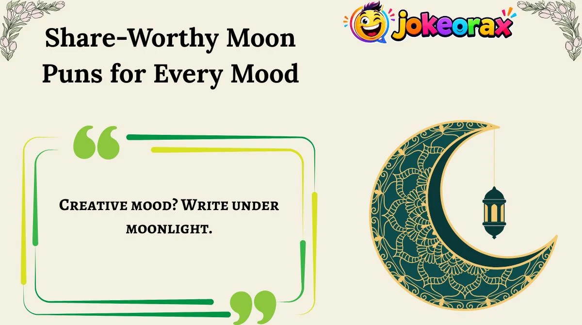 Share-Worthy Moon Puns for Every Mood