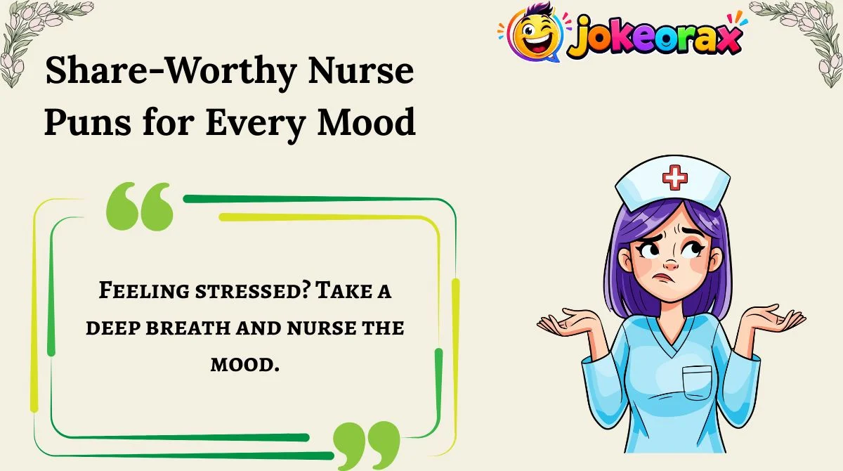 Share-Worthy Nurse Puns for Every Mood